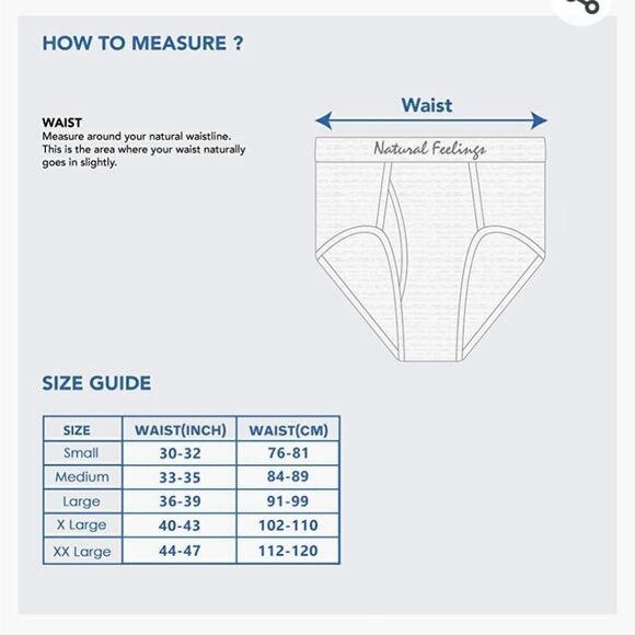 NATURAL FEELINGS PAIR OF BRIEFS LARGE - Picture 5 of 7